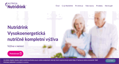 Desktop Screenshot of nutridrink.cz